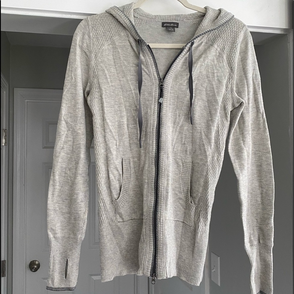 Eddie Bauer grey zip up
